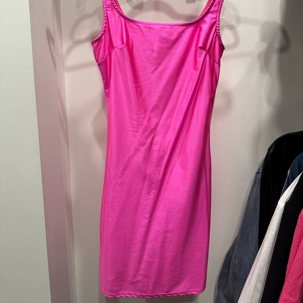 FASHION NOVA fuchsia/hot pink bodycon dress